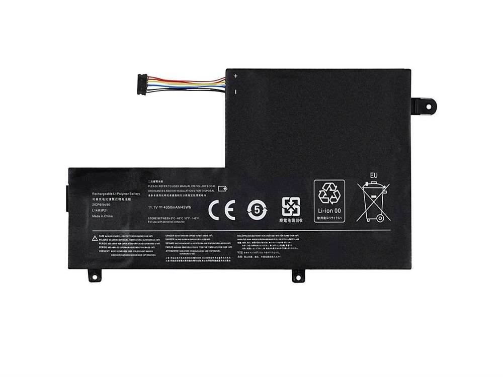 Lenovo ile Uyumlu Flex 3-1570 Versiyon 20482, 20488 Batarya Pil- 3 Cell L14M3P21, L14L3P21