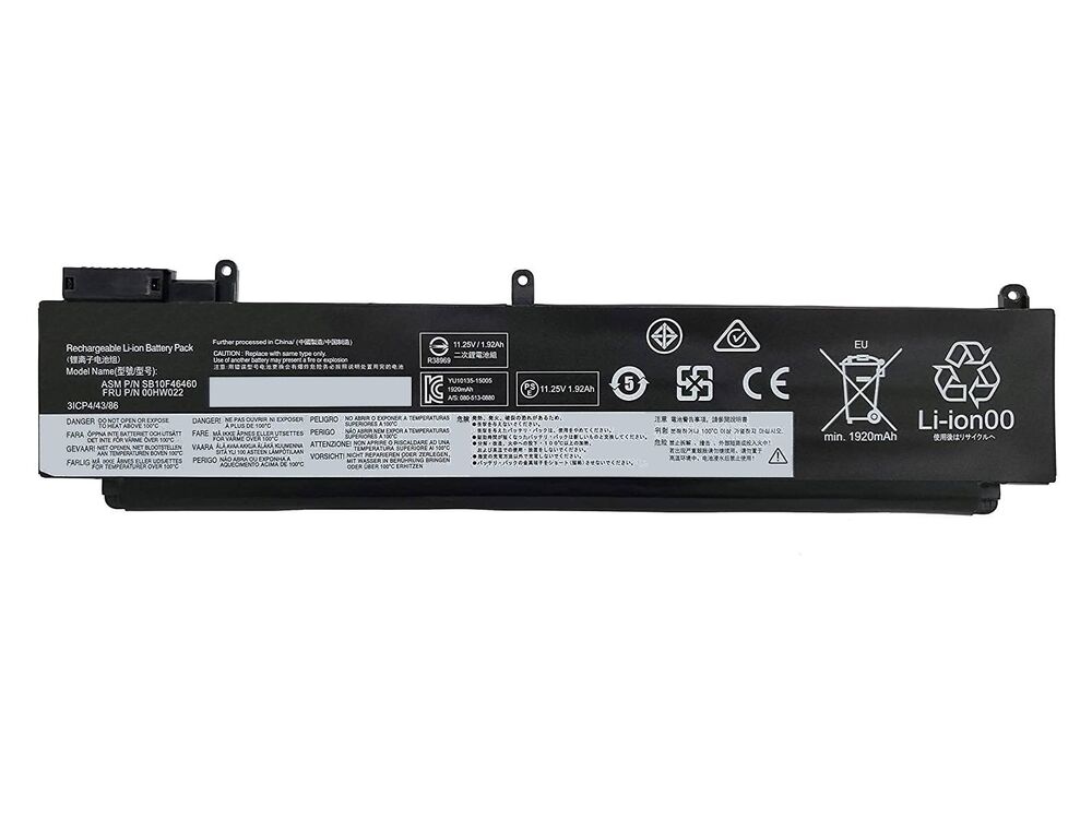 SB10F46474 Lenovo ile Uyumlu ThinkPad T460s T470s Batarya Versiyon-2 Alt