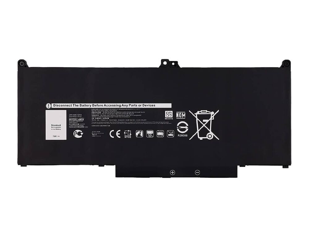 Dell ile Uyumlu Latitude L5300 2-in-1 Batarya Pil - 4 Cell