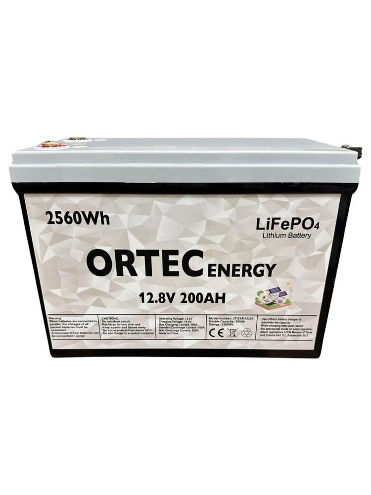 OrTec 12.8V 200AH LiFePO4 Lityum Akü