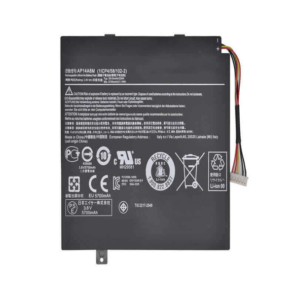 Acer Aspire SW5-012, AP14A8M Notebook Bataryası Pili - Thumbnail