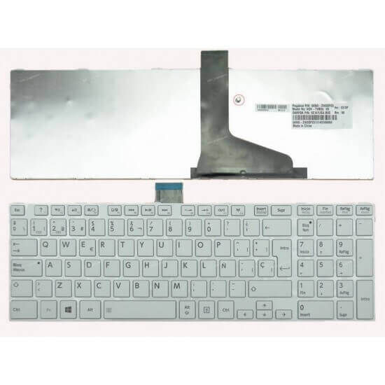 Toshiba L875, L875D Notebook Klavye Tuş Takımı-Beyaz