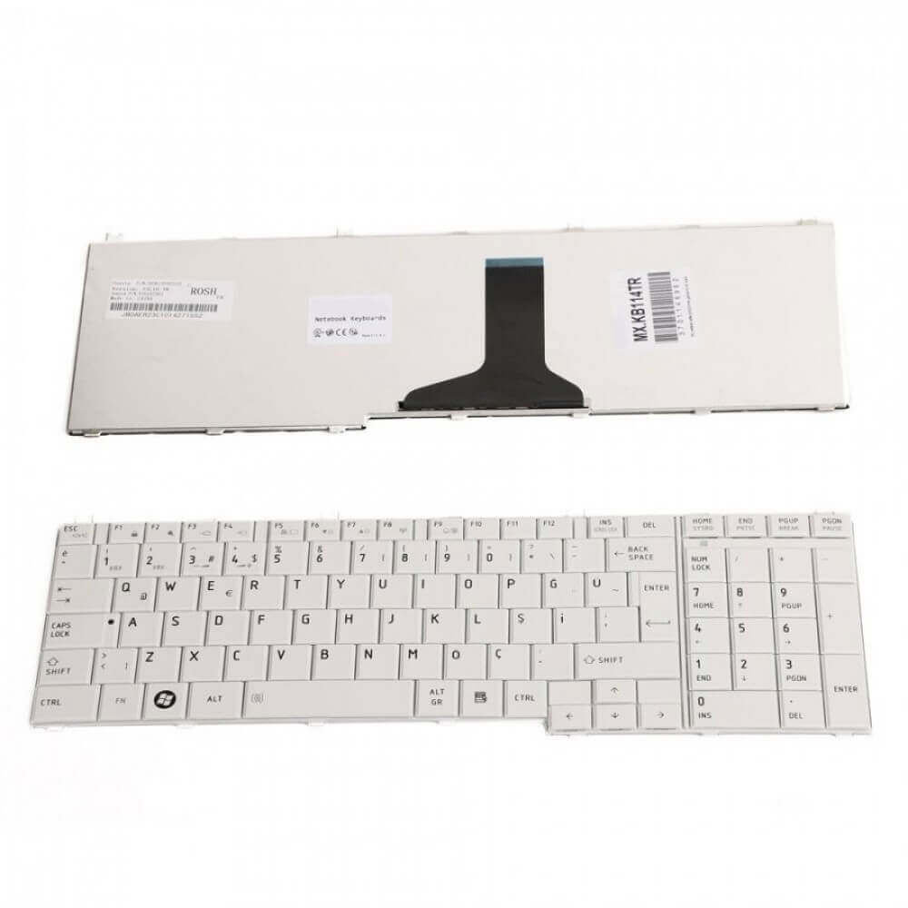 Toshiba Satellite C655 C655D Notebook Klavye Tuş Takımı-Beyaz