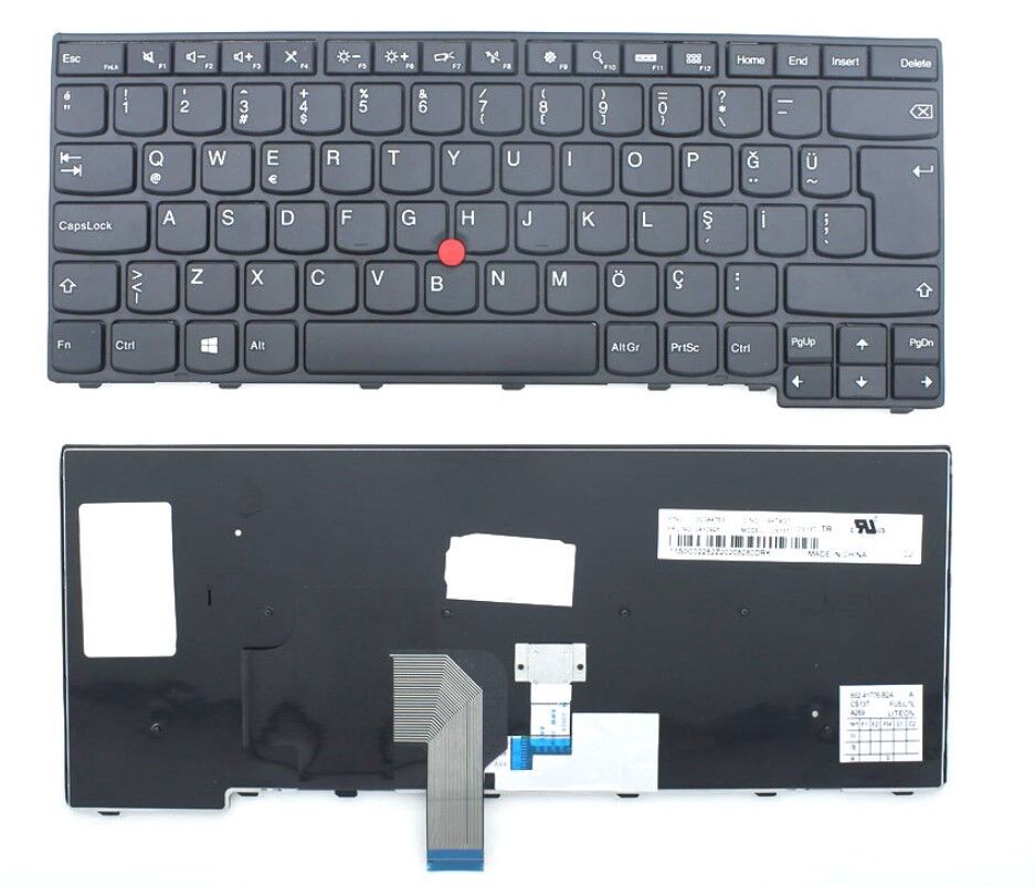 Lenovo ThinkPad CS13T-TUR Uyumlu Notebook Klavyesi - Siyah - TR